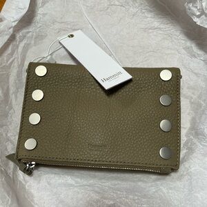 NWT Hammitt Stadium E - back country taupe crossbody NEW pebbled leather zip